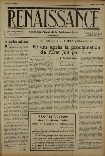 La Nouvelle Renaissance  N°44 (01 mars 1946)